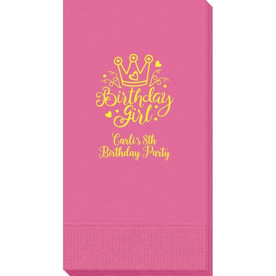 Birthday Girl Guest Towels